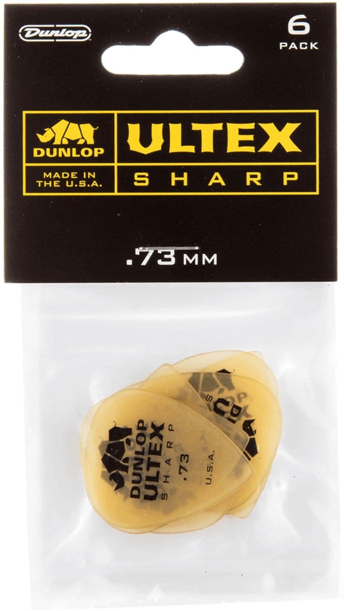 Jim Dunlop Ultex - Plectrums - Sharp - Player's Pack 6 Stuks - 0,73 mm