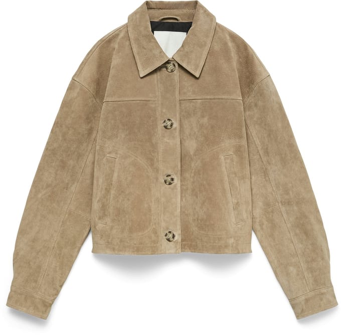VERO MODA - VMROYCESTINE SHORT SUEDE JACKET - Dames - Gewatteerde jassen