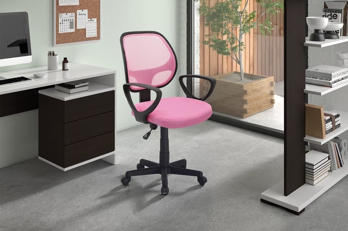 Bureaustoel Pipa - Roze - Rousseau - Bureaustoel - Roze - PVC