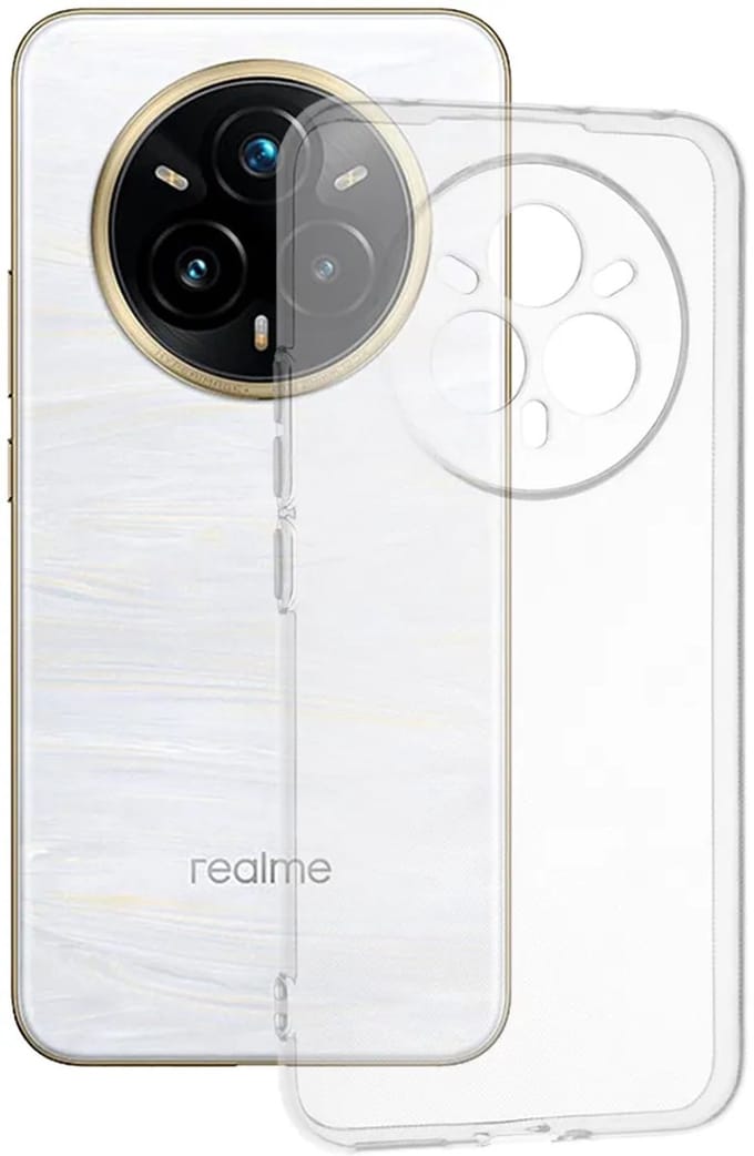 Hoesje geschikt voor Realme 14 Pro Plus - Techsuit Clear Silicone Back Cover - Transparant