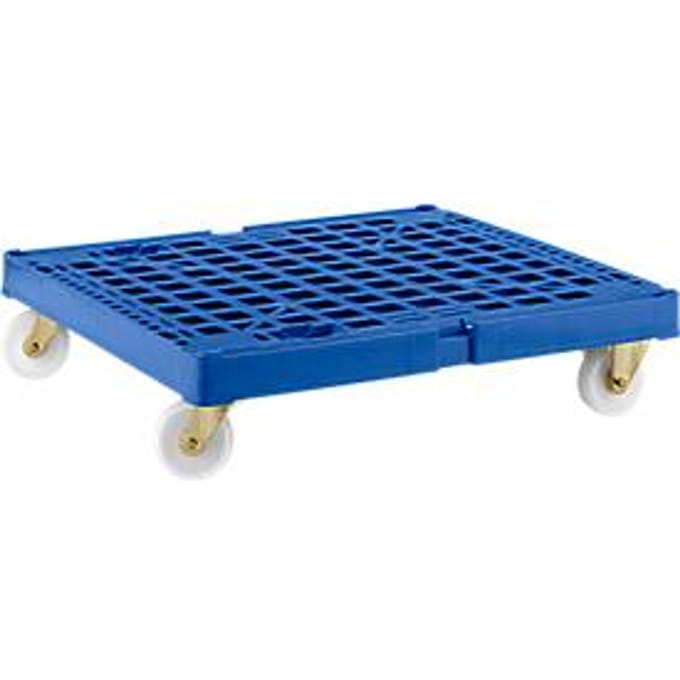 Transportroller - HDPE - L 810 x B 720 mm - draagvermogen 500 kg - donkerblauw