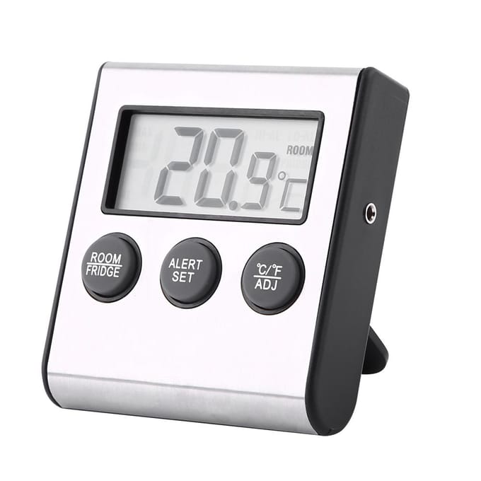 Nieuwe Digitale LCD Koelkast Temperatuur Koelkast Vriezer Kamer Thermometer Met Magneet En Standaard white