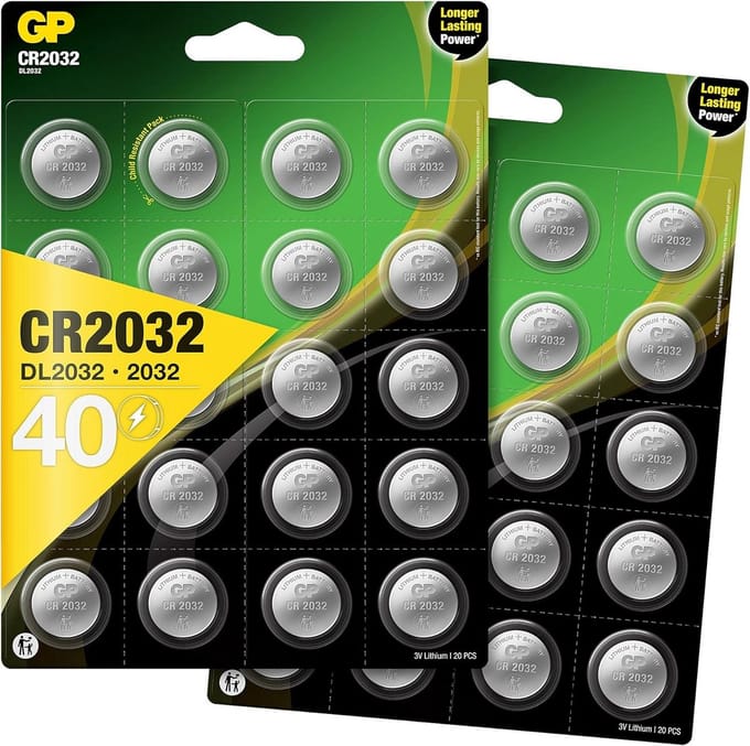 Lithium knoopcellen CR2032 3V - 40 stuks (8 x 5 stuks)