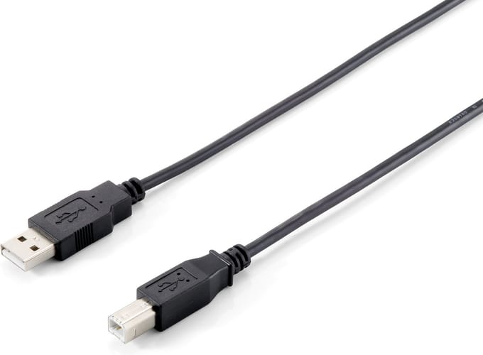 Equip USB 2.0 A Male naar USB 2.0 B Male - 1 m