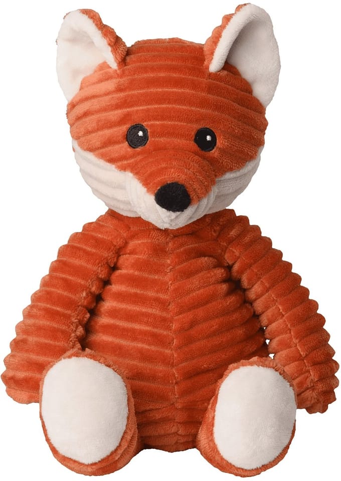 Warmies warmte/magnetron knuffel vos - oranje - 30 cm - pittenzak - opwarm knuffel