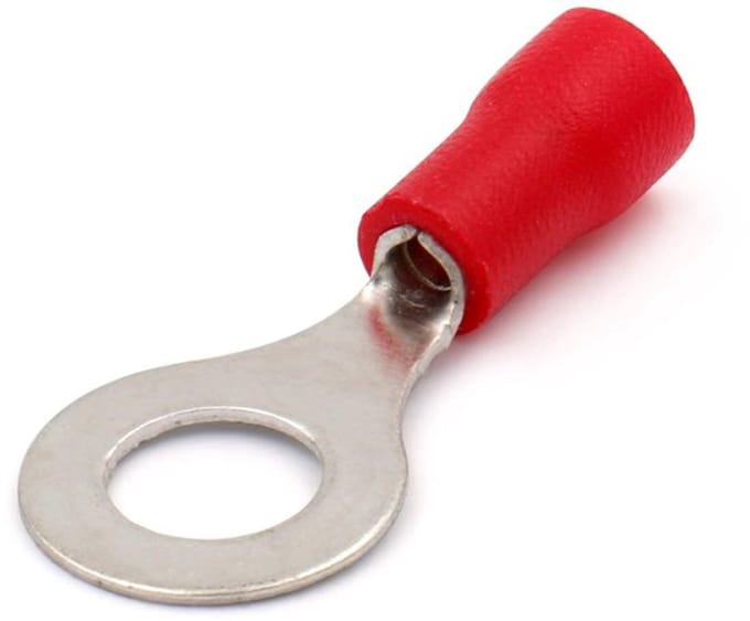 Dailygoody - Ring Terminal - Crimp Connectors - 100 Pack - Rood