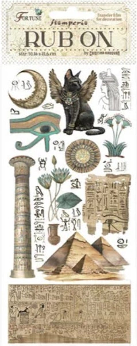 Stamperia Fortune Rub-On 4x8,5 Inch Egypt (DFLRB92)