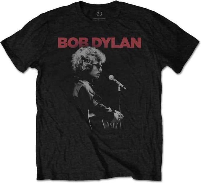Bob Dylan Heren Tshirt -3XL- Sound Check Zwart