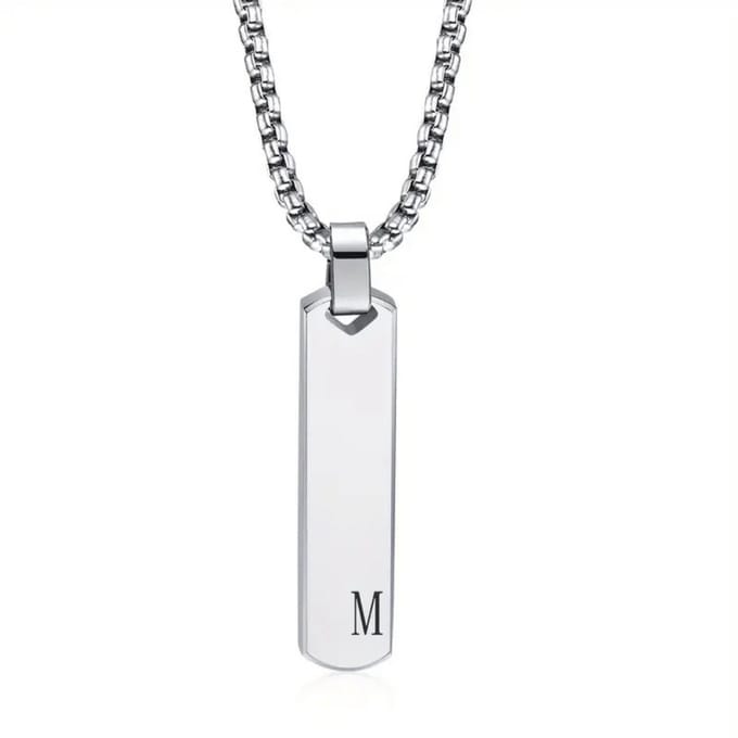 Nivard Ketting - Heren - Staal - Nep zilver - Met Hanger - M