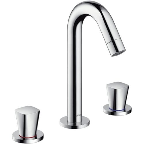 Hansgrohe Logis - Wastafelkraan met waste, 3-gats, chroom 71133000