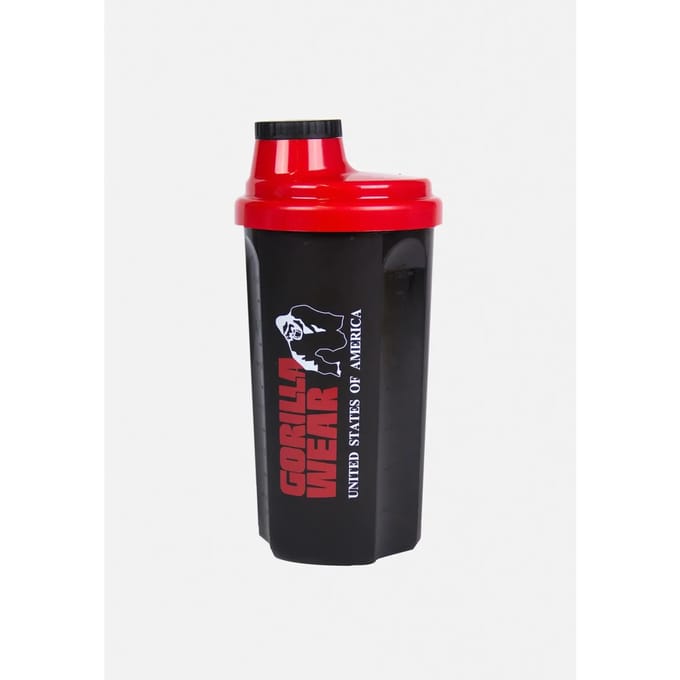 Gorilla Wear Shaker - Shakebeker - 700 ML - Zwart/Rood