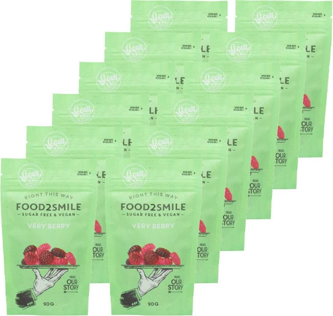 Food2Smile | Very Berry | 12 stuks | 12 x 90 gram