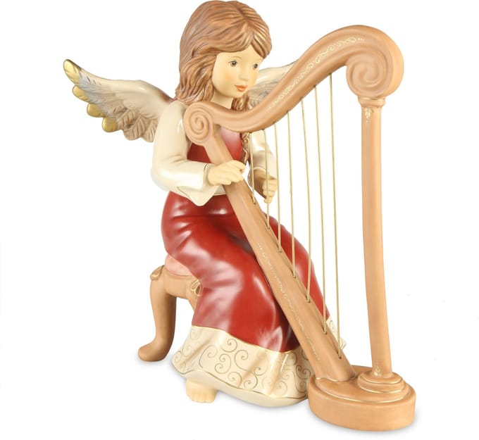 Goebel - Kerst | Decoratief beeld Zachte melodie| Aardewerk - 36cm - Limited Edition