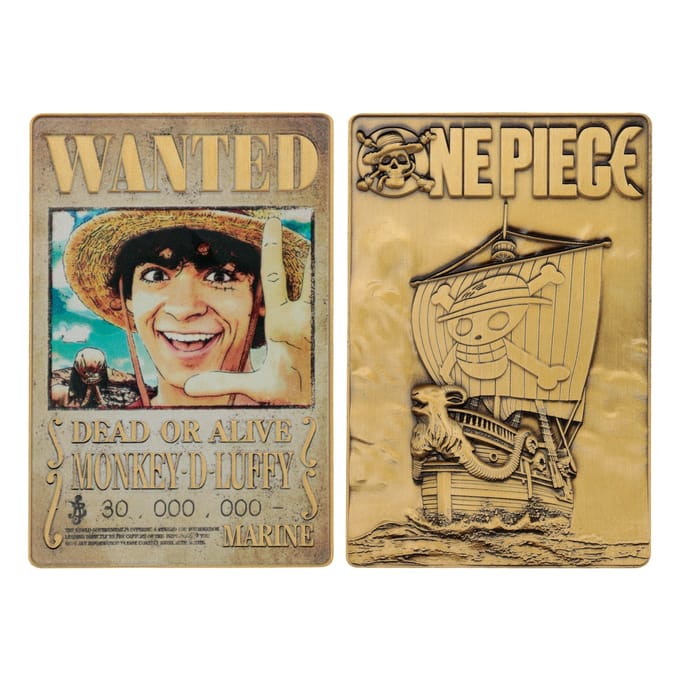 FaNaTtik One Piece Ingot Luffy Wanted Poster Limited Edition Coins