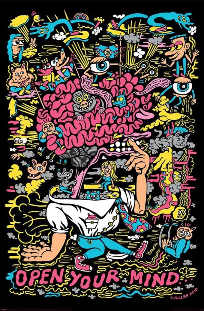 Killer Acid Open Your Mind - Maxi Poster 61 x 91,5cm
