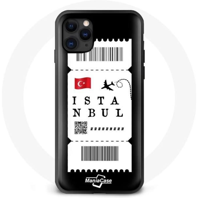Coque iphone 12 mini billet d'avion istanbul