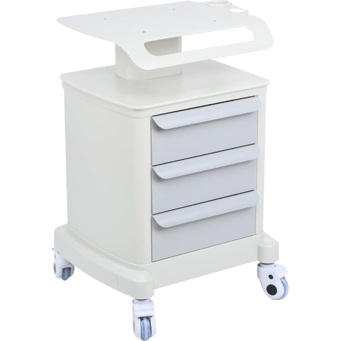 Drie Lagen Schoonheidssalon Instrument Rolwagen Kar Schoonheidssalon Spa Tool met Lade white