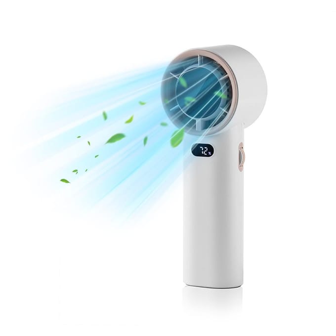 Draagbare Handventilator Hoge Snelheid Mini Ventilator met LED Display USB Oplaadbare Persoonlijke Ventilator 100 Snelheden