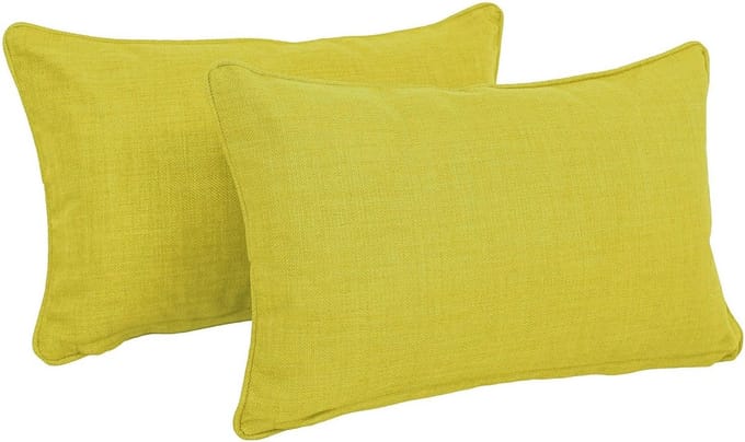 Set van 2 Tuinkussens 50x30 cm - Waterafstotend Polyester Zitkussens voor Buiten
