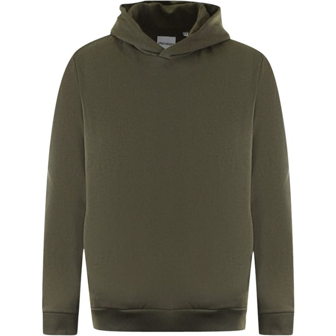 Lyle & Scott Plain Green Pull-Over Hoodie