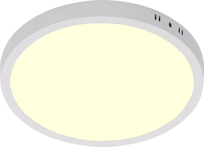 LED Paneel - Ø30 Warm Wit 3000K - 24W Opbouw Rond - Mat Wit - Flikkervrij