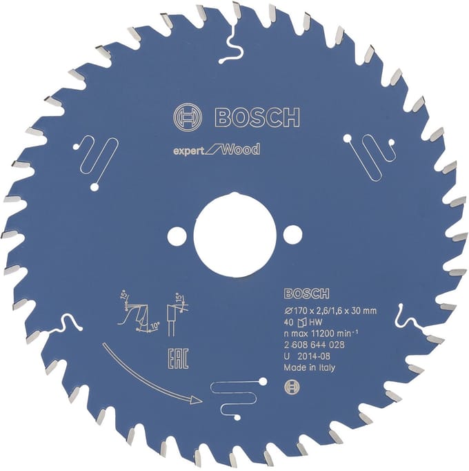 Bosch Accessories Expert for Wood 2608644028 Cirkelzaagblad 170 x 30 x 1.6 mm Aantal tanden: 40 1 stuk(s)