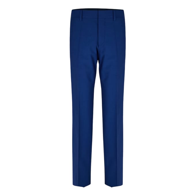 Boss H-Genius Effen Rechte Chino's (Marineblauw)