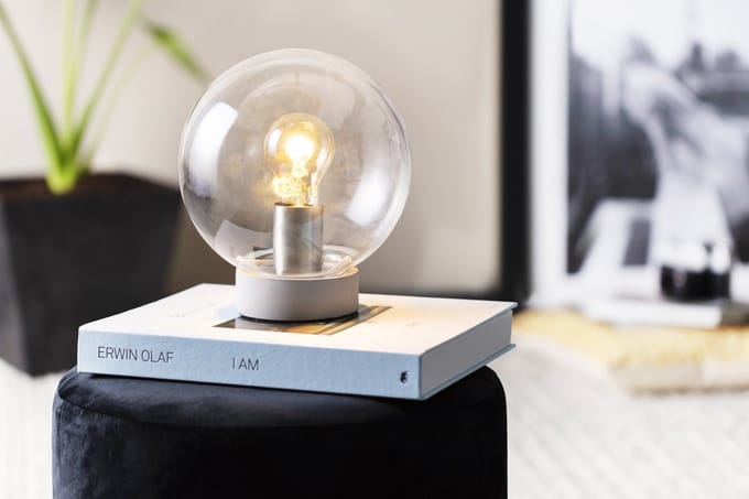 LIFA LIVING Tafellamp Industrieel - Decoratief - Glas