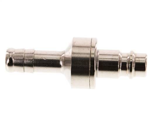 Vernikkeld Messing DN 7.2 (Euro) Luchtkoppeling Insteeknippel 10 mm Slangpilaar Double Shut-Off