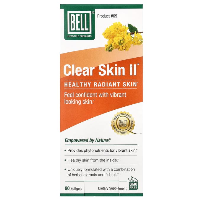 Bell Lifestyle, Clear Skin II, 90 softgels