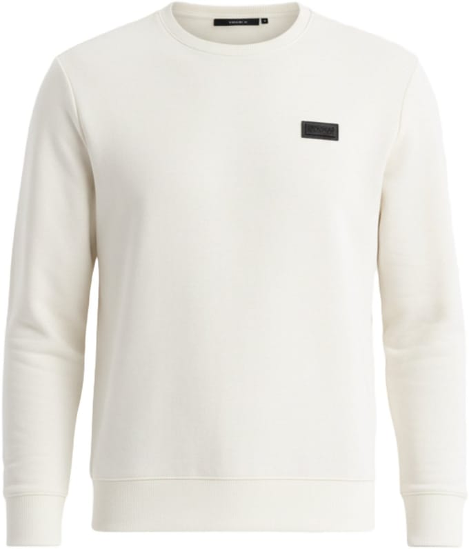 OMBRE Sweater - Regular Fit - Katoen - Lange Mouw Crème M