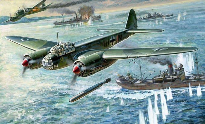 Zvezda Modelbouwpakket Militaire voertuigen - 7284 Junkers JU-88 A5/A17 Plastic - 1:72 - Modelbouw