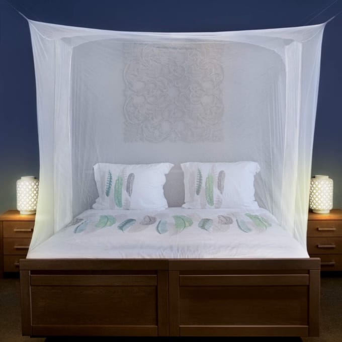 MMP® Klamboe 2 Persoons - Klamboe - 200x180x1cm - Wit