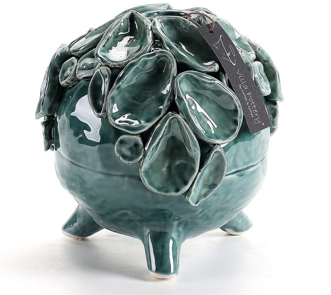 Blauwe Schelpenvaas Suus D18xH19