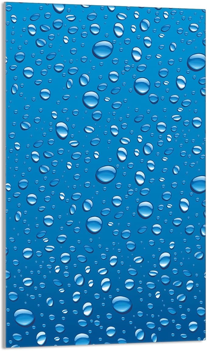 TMK ArtDeko - Snijplank - Glas - 30x52 cm - Krople