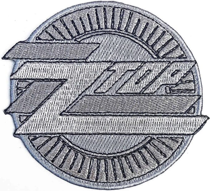 ZZ Top - Metallic Logo Patch - Grijs