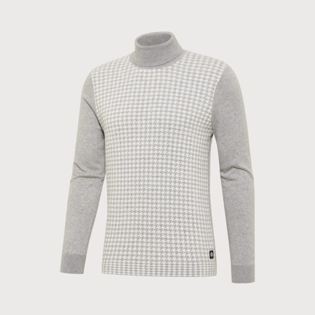 Blue Industry Koltrui met pied de poule motief |