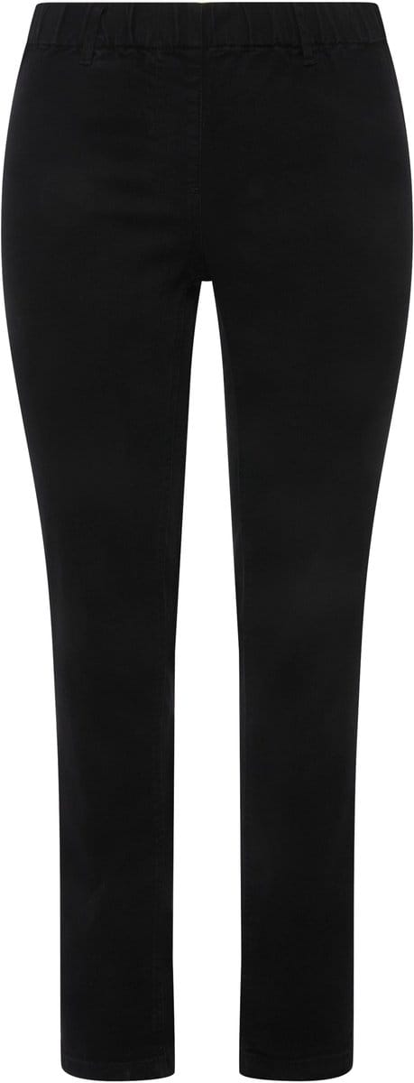 Ulla Popken - Dames - Denim jegging SIENNA - Zwart - Maat 66