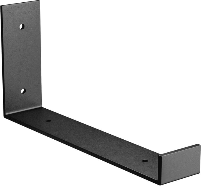 Industriële Plankhouder | 103 x 211 x 40 mm | Staal | Matzwart | Robuuste en Functionele Wandsteun