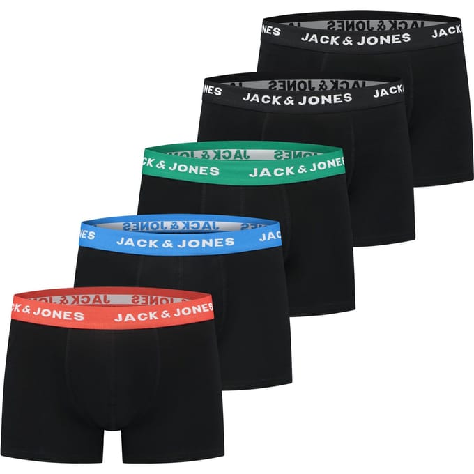 JACK & JONES- JACHUEY TRUNKS 5 PACK NOOS JNR - Jongens - Trunks