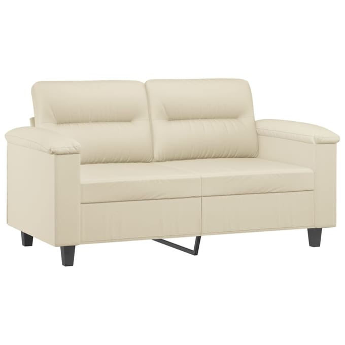 vidaXL - 3-delige - Loungeset - met - kussens - kunstleer - crème