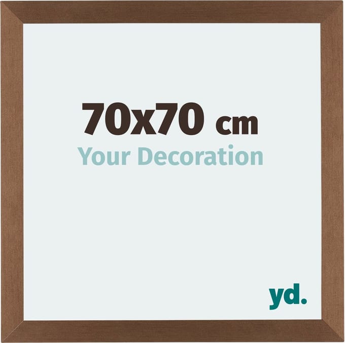 Your Decoration - Fotolijst 70x70 cm - MDF - Koper Decor - Mura