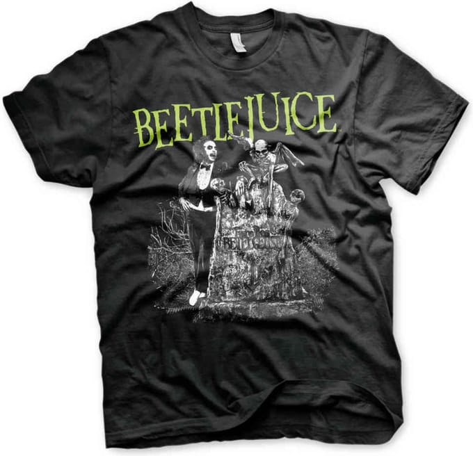 Beetlejuice Unisex Tshirt -3XL- Headstone Zwart