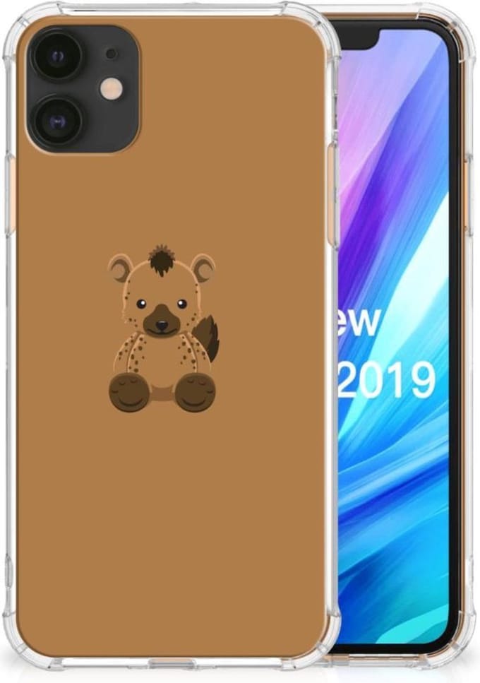 Apple iPhone 11 Stevig Bumper Hoesje Baby Hyena