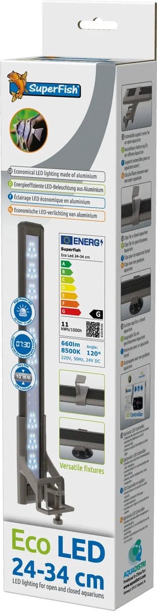 SuperFish Eco LED 24-34 cm - Goedkope Aquarium LED Verlichting