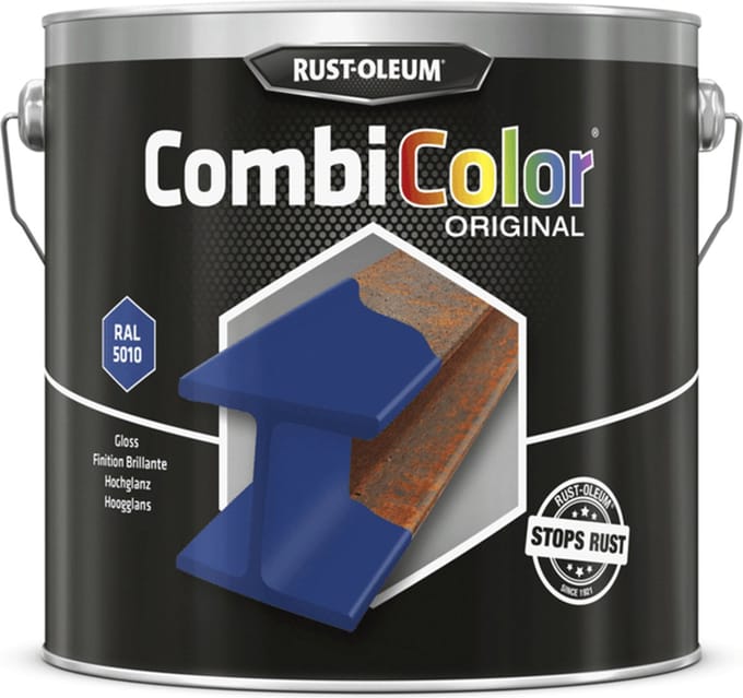 rust-oleum combicolor hoogglans ral 9016 verkeerswit 0.75 ltr