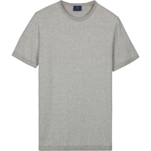 Baileys Trui Crew Neck Two-Tone Jacquard Texture Soft Grey / male