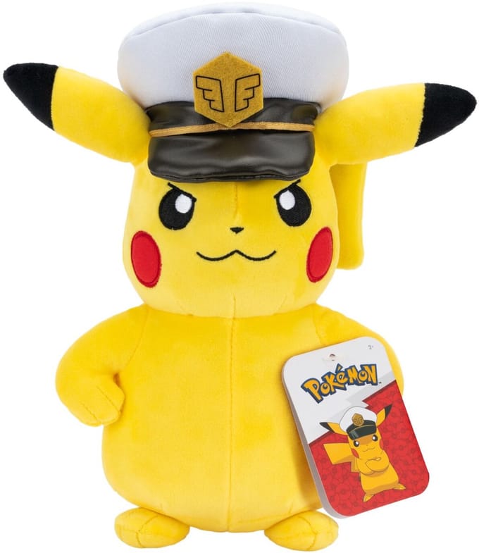 Pokémon - 20cm Plush - Captain Pikachu