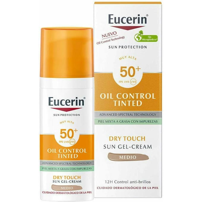 Eucerin Sun Protection Oil Control Dry Touch Gel-Cream Tinted SPF50+ 50 ml