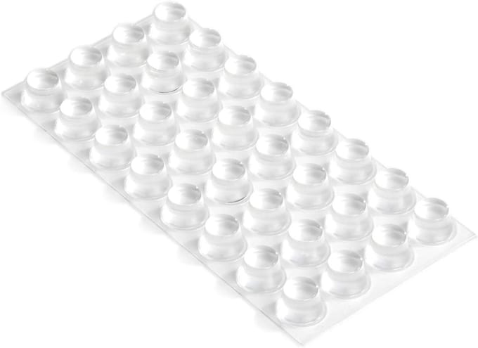 Zelfklevende Stootbuffers - Rubberen Stoppers - Meubels Beschermen - Zachte Demping - 16.5 mm Rond - Transparant